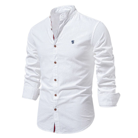 Mandarin Collar Shirt for Men