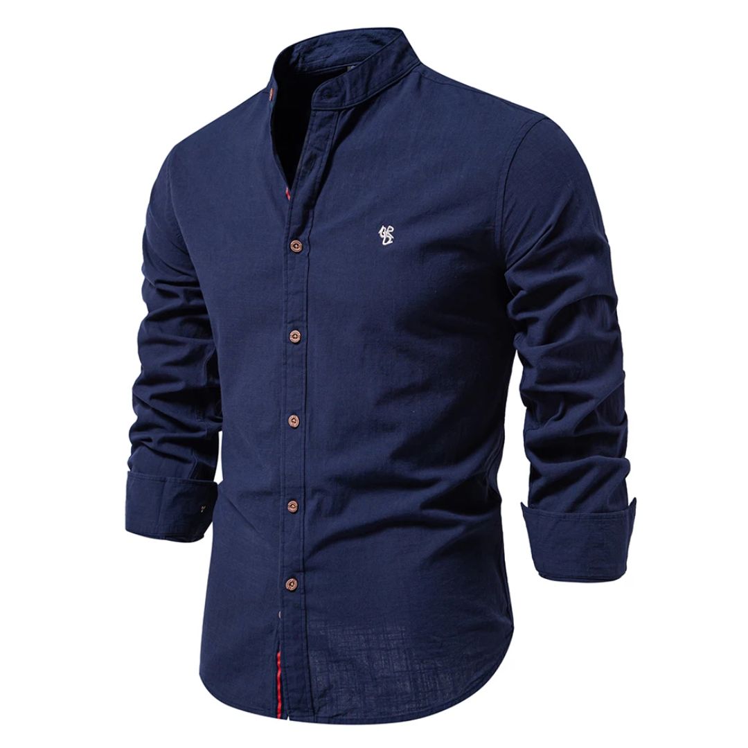 Mandarin Collar Shirt for Men
