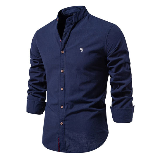 Mandarin Collar Shirt for Men