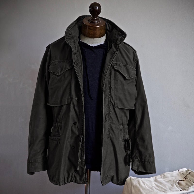 Zip-Up Utility Jacket Men – Matte Finish with Defined Silhouette