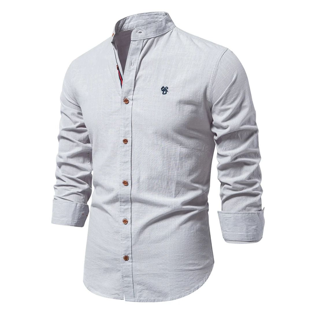 Mandarin Collar Shirt for Men