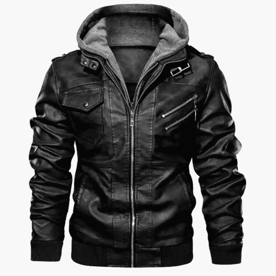 Slim Fit Jacket with Zip Pockets for Men
