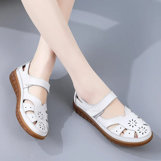 Women's Closed Toe Summer Sandals Adjustable Strap