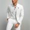 Slim Fit White Blend Suit for Men