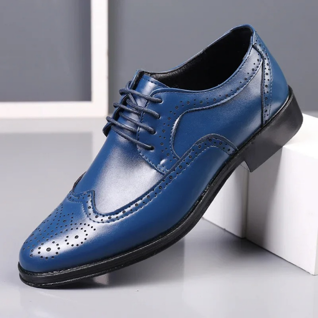 Hanzere | Brogue Calf Leather Men's Suit Shoes