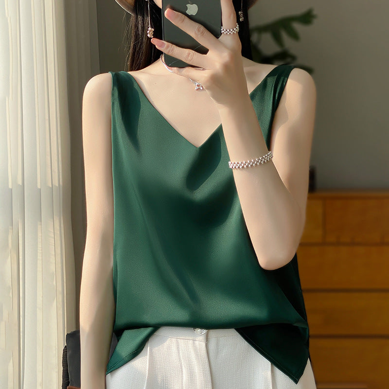 Sleeveless V-Neck Top for Women