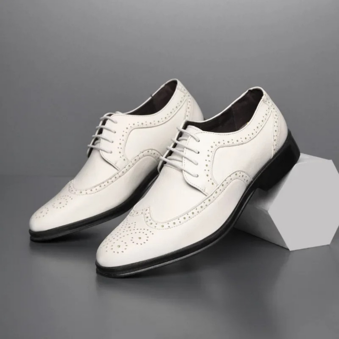 Hanzere | Brogue Calf Leather Men's Suit Shoes