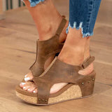 Open Toe Wedge Sandals for Women - Image 4