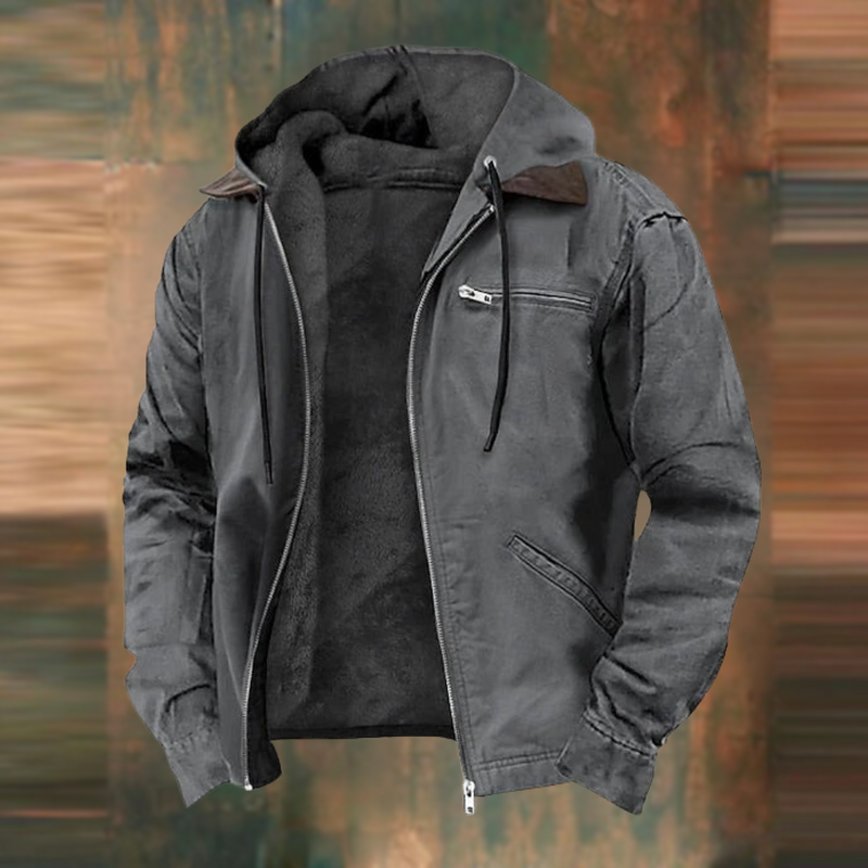 Men's Loose-Fit Cord Jacket | Outerwear with Button Placket