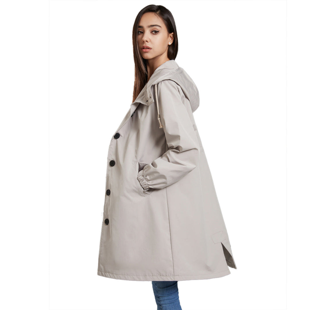 Long Trenchcoat with Hood for Women