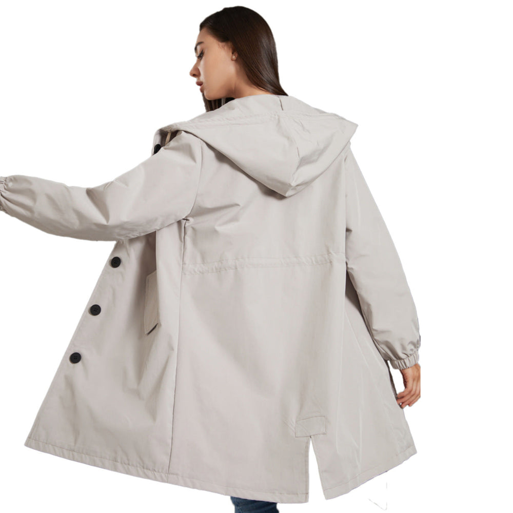 Long Trenchcoat with Hood for Women