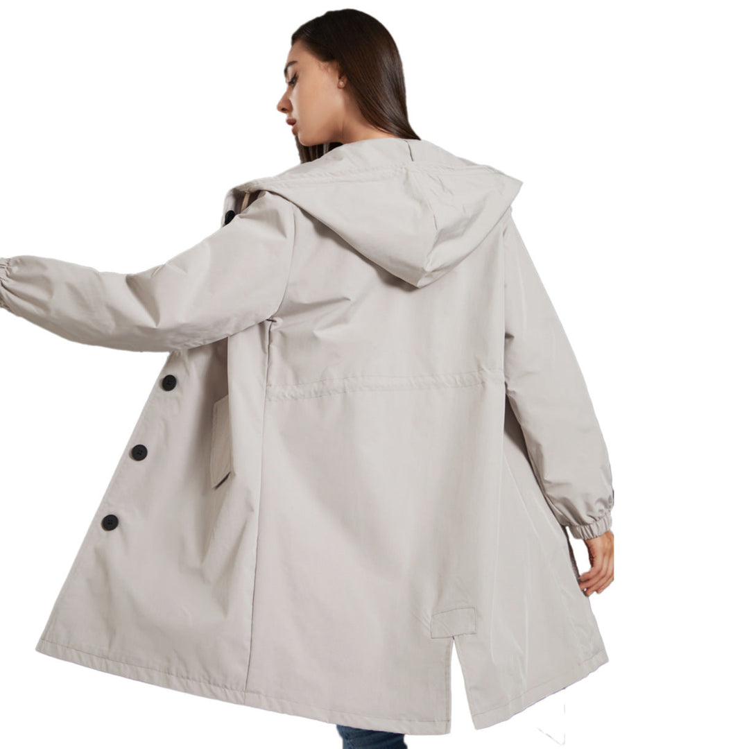 Long Trenchcoat with Hood for Women