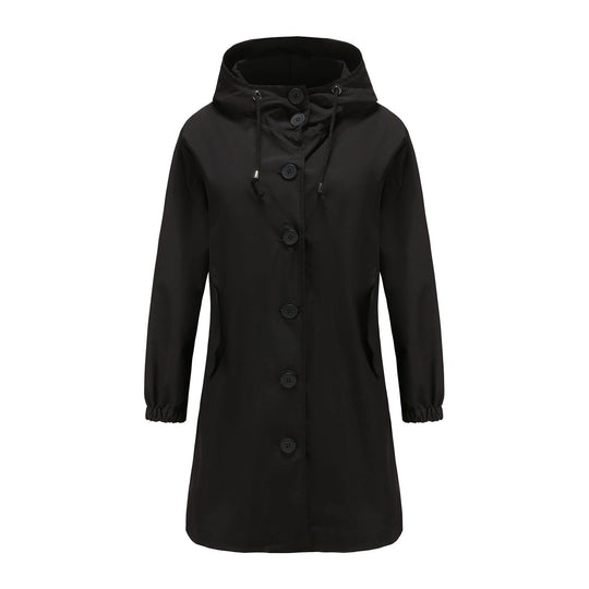 Long Trenchcoat with Hood for Women