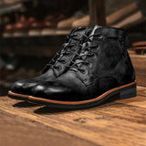 Ankle Leather Boots for Men