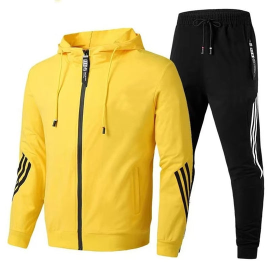 Athletic Fit Tracksuit Set for Men