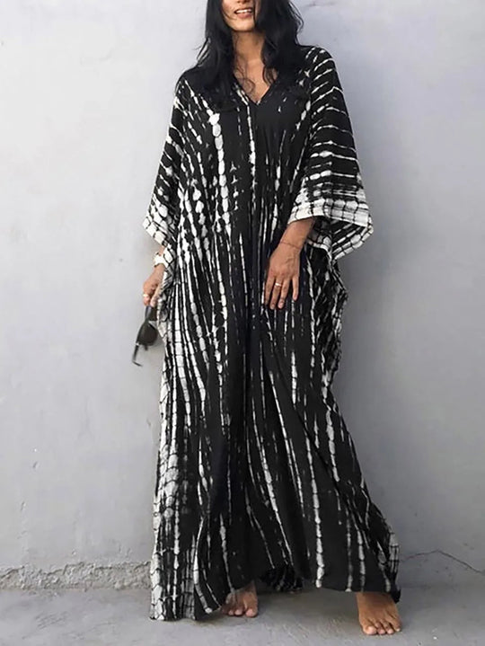 Boho Maxi Dress Women – Loose Fit & Wide Sleeves