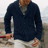 Warm Cardigan with Buttons for Men