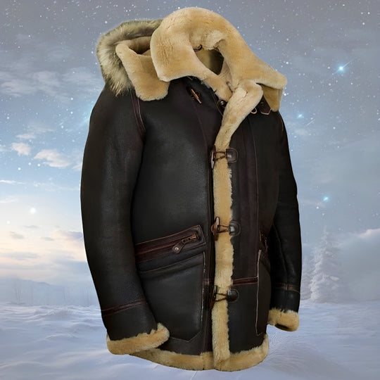 Bondino | B-7 Leather Jacket with Sheepskin - Luxury & Warmth