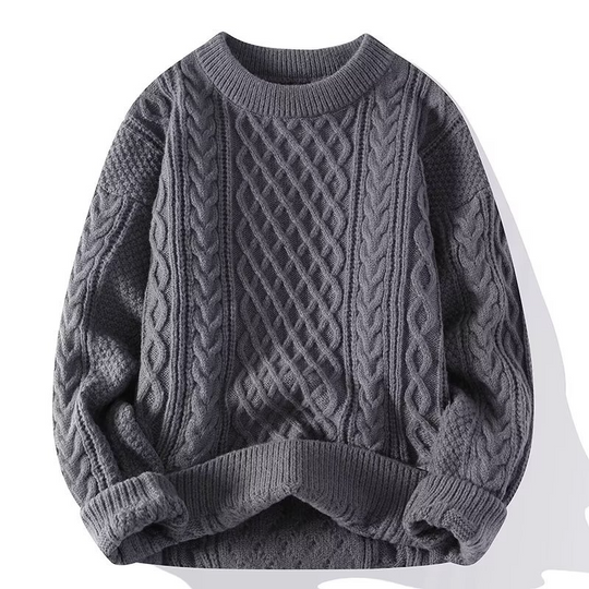 Cable Knit Wool Sweater for Women