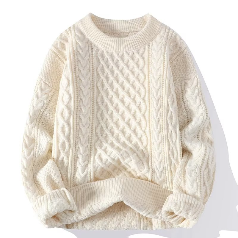 Cable Knit Wool Sweater for Women