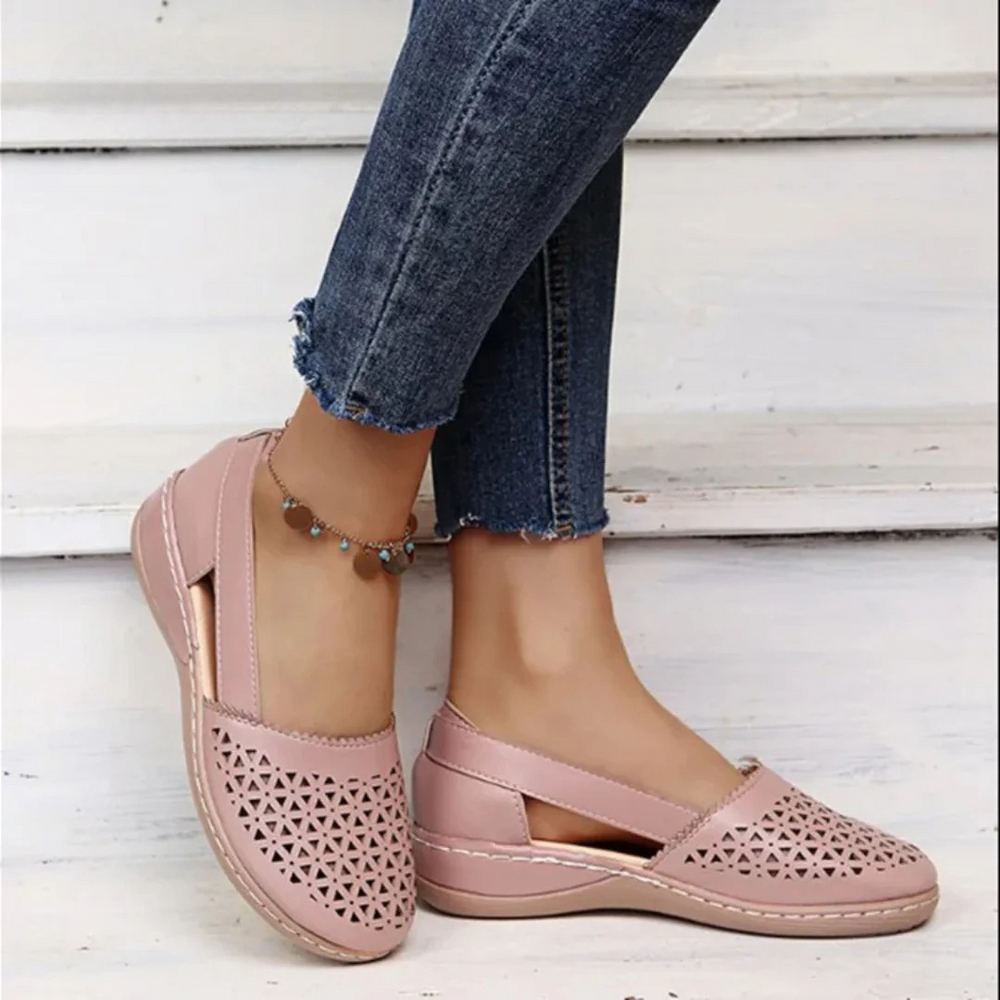 Casual Slingback Shoes Women – Cut-Out Upper & Closed Round Toe