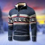 Fair Isle Half-Zip Sweater for Men - Image 2