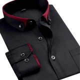 Contrast Collar Shirt for Men