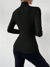Crossover Wrap Long-Sleeve Top for Women