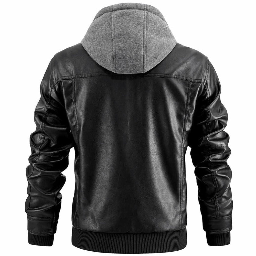 Detachable Hood Zip-Up Jacket for Men