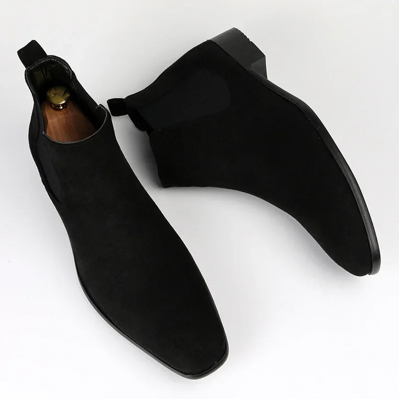 Elastic Panel Chelsea Boots for Men