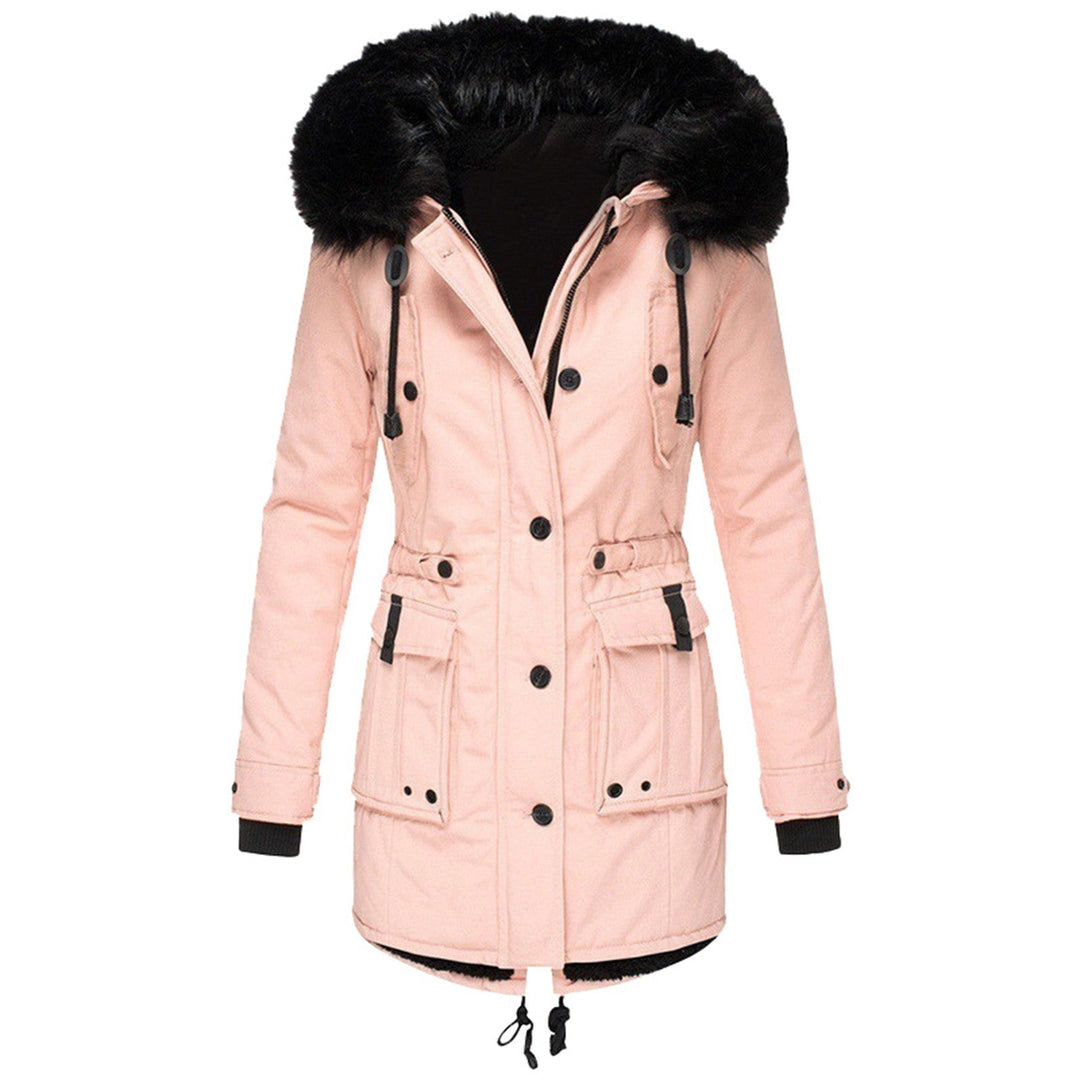 Faux Fur Hooded Parka Jacket for Women