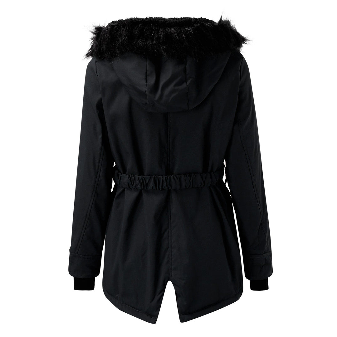Faux Fur Hooded Parka Jacket for Women