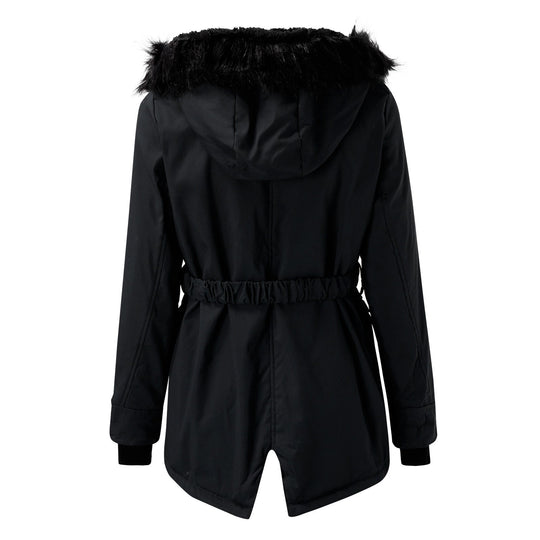 Faux Fur Hooded Parka Jacket for Women