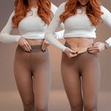 Collants doublés en polaire pour femmes