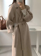 Belted Long Coat for Women - Image 2