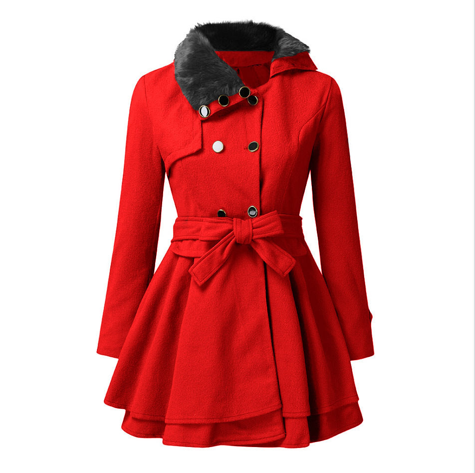 Fur Collar Coat for Women