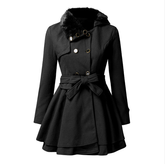 Fur Collar Coat for Women