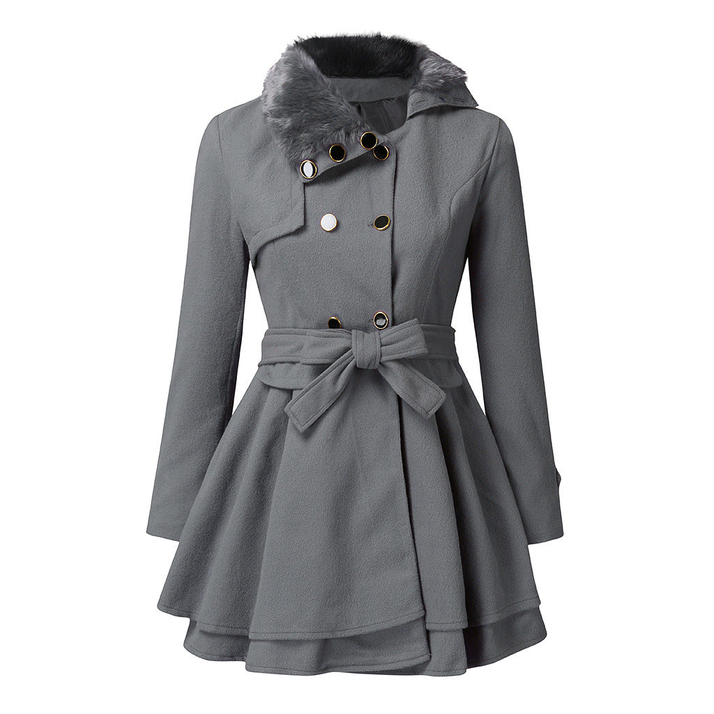 Fur Collar Coat for Women