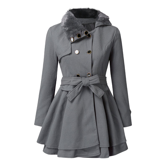 Fur Collar Coat for Women