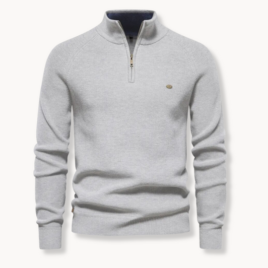 Half-Zip Knit Sweater for Men