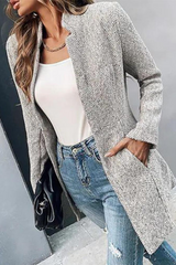 Herringbone Long Blazer for Women