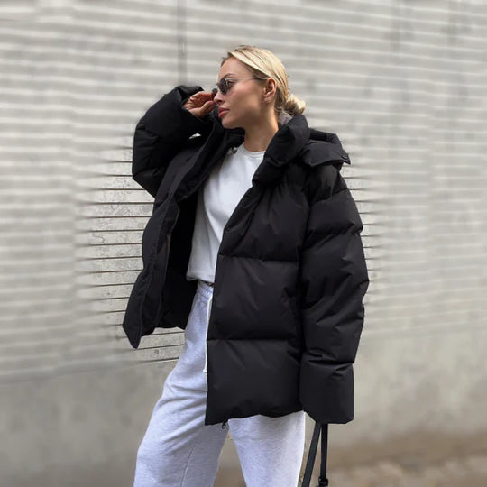 Hooded Classic Puffer Jacket for Women