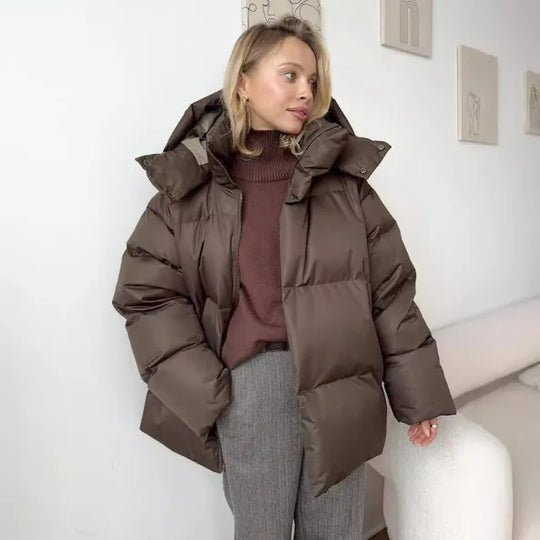 Hooded Classic Puffer Jacket for Women