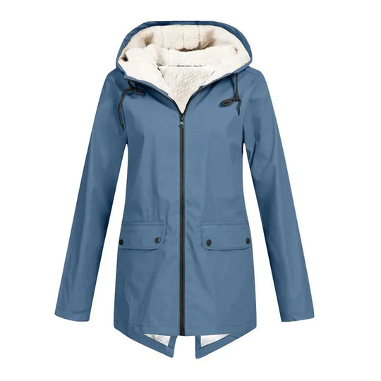 Hooded Parka Coat with Lining for Women