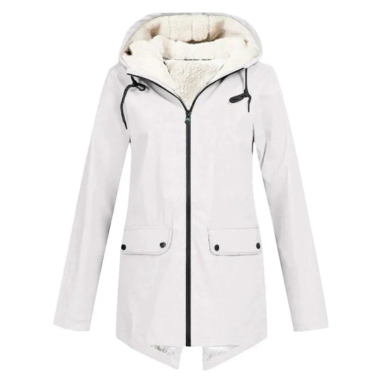 Hooded Parka Coat with Lining for Women