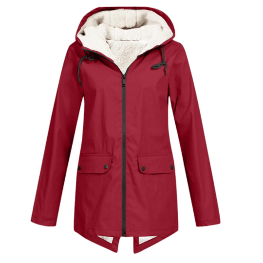 Hooded Parka Coat with Lining for Women