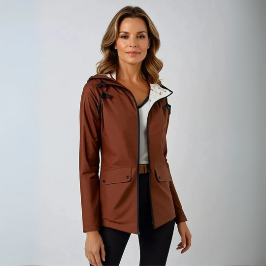 Hooded Parka Coat with Lining for Women
