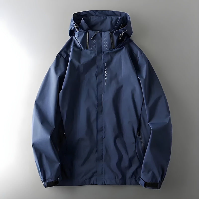 Hooded Rain Jacket with Pockets for Women