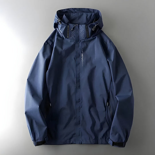 Hooded Rain Jacket with Pockets for Women