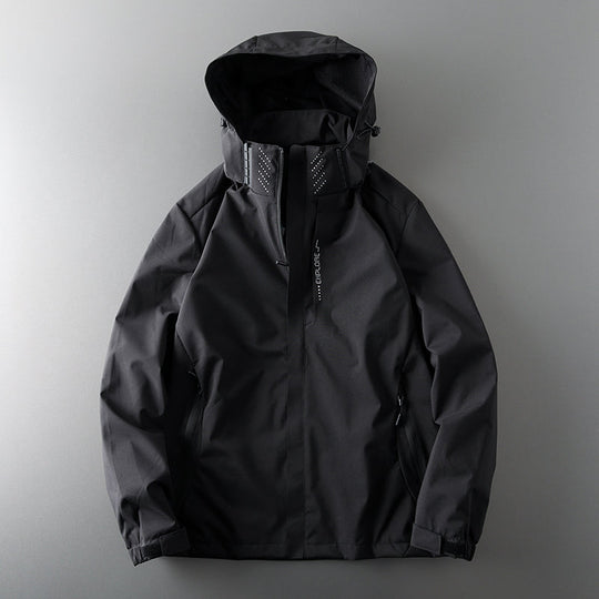 Hooded Rain Jacket with Pockets for Women